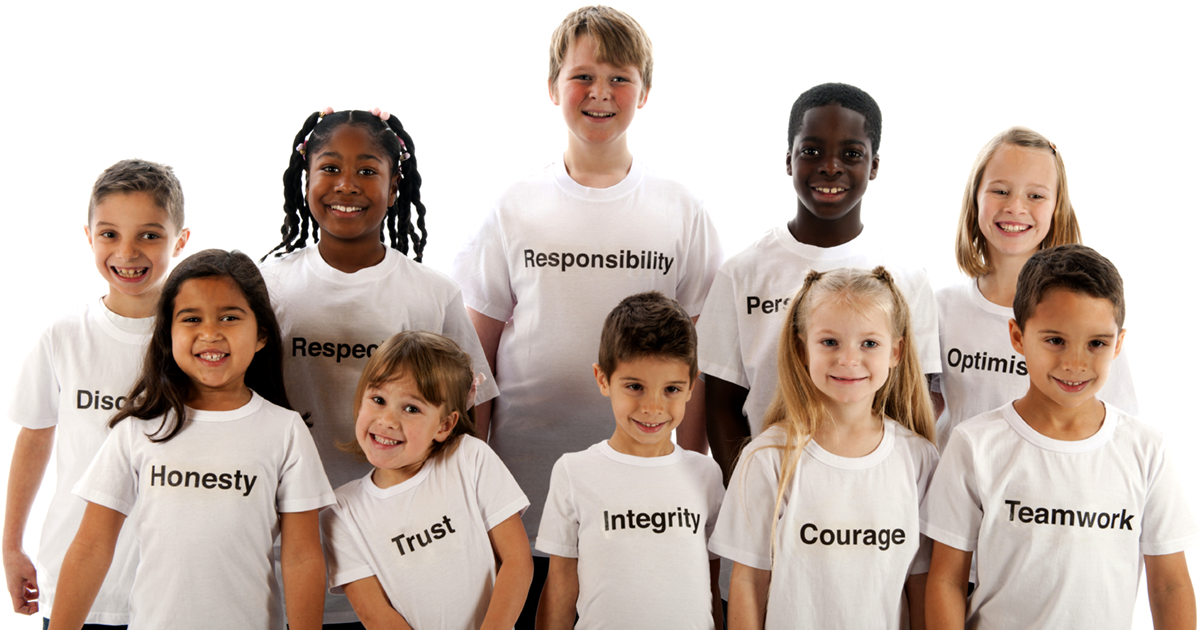 We teach courage, discipline, honesty, integrity, optimism, perseverance, respect, responsibility, teamwork, trust and more